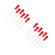 20Pcs Multi-Color Pipette Droppers Durable Glass for Kitchen and Lab
