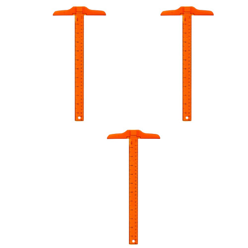 3 Pcs Metric Tape Measure Square Tool Convenient Measuring Student 2