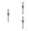3Pcs Silver Alloy Pinball Rod for Game Machine Accessories 7