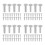 56Pairs Stainless Steel Handle Rivets for Home DIY Kitchen Tools 8