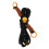2Pcs Adjustable Black Polyester Crossbody Phone Straps Neck Lanyard 2