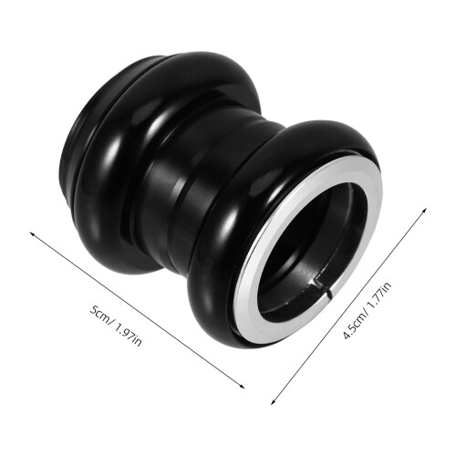 3Pcs Aluminum Alloy Bicycle Headset Easy Install Black Front Fork 2
