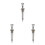 3Pcs Silver Alloy Pinball Rod for Game Machine Accessories 8