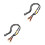 2Pcs Adjustable Black Polyester Crossbody Phone Straps Neck Lanyard 4
