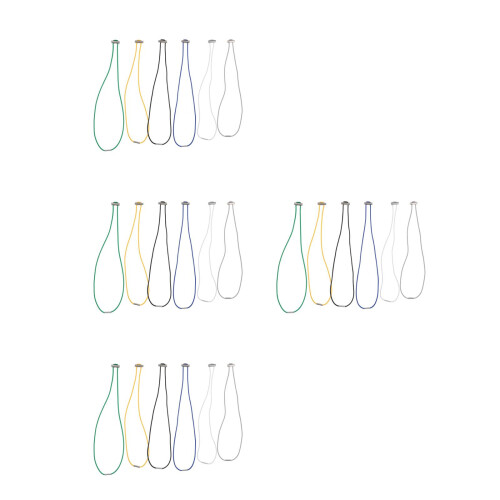 24Pcs Versatile Rubber Bands for Trash Bags Secure Elastic Straps