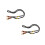 2Pcs Adjustable Black Polyester Crossbody Phone Straps Neck Lanyard 6