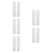 5Pairs White Plush Slipper Charm Soft Warm Insulated Liner for Women