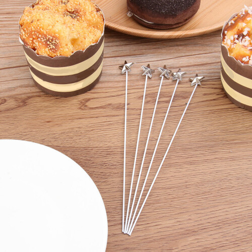 100Pièces Toppers Argentées Pour Gâteaux 1
