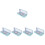 5Sets Students Blue Drawing Kit with Ruler Compass Protractor Triangle 3