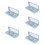 5Sets Students Blue Drawing Kit with Ruler Compass Protractor Triangle 8