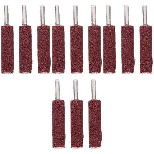 12Pcs Cylinder Head Porting Sanding Drum Kit Dark Red Sandpaper Rolls 2