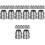 32Pcs Metal Wedges Durable Handle Fixing Supplies 3