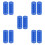 120Pièces Bracelets Silicone Bleus Accessoires D'obtention 2025 6