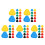 60Pcs Practical Plastic Triangle Card Tray Holder for Kids and Teens 8