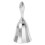 4Pcs Silver Handheld Dinner Bells Metal for Restaurant and Shop Use 2