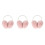 3Pièces Cache-Oreilles Rose Impeccable Pour Hiver 6