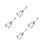 4Pcs Silver Handheld Dinner Bells Metal for Restaurant and Shop Use 6