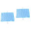 2Pcs Eco-Friendly Cool Mat for Pets Sky-Blue Thickened Cooling Pad 4