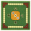 2Pcs Durable Green Mahjong Table Mat Polyester Surface Latex Anti-Slip 1