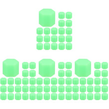 80Pcs Light Green Silicone Car Wheel Lug Nut Covers Glow-in-The-Dark
