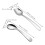 2Pcs Durable Stainless Steel Angled Spoon Feeding Utensil for Elderly 2