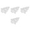4Pcs Christmas Tree Design Nut Serving Tray White 5