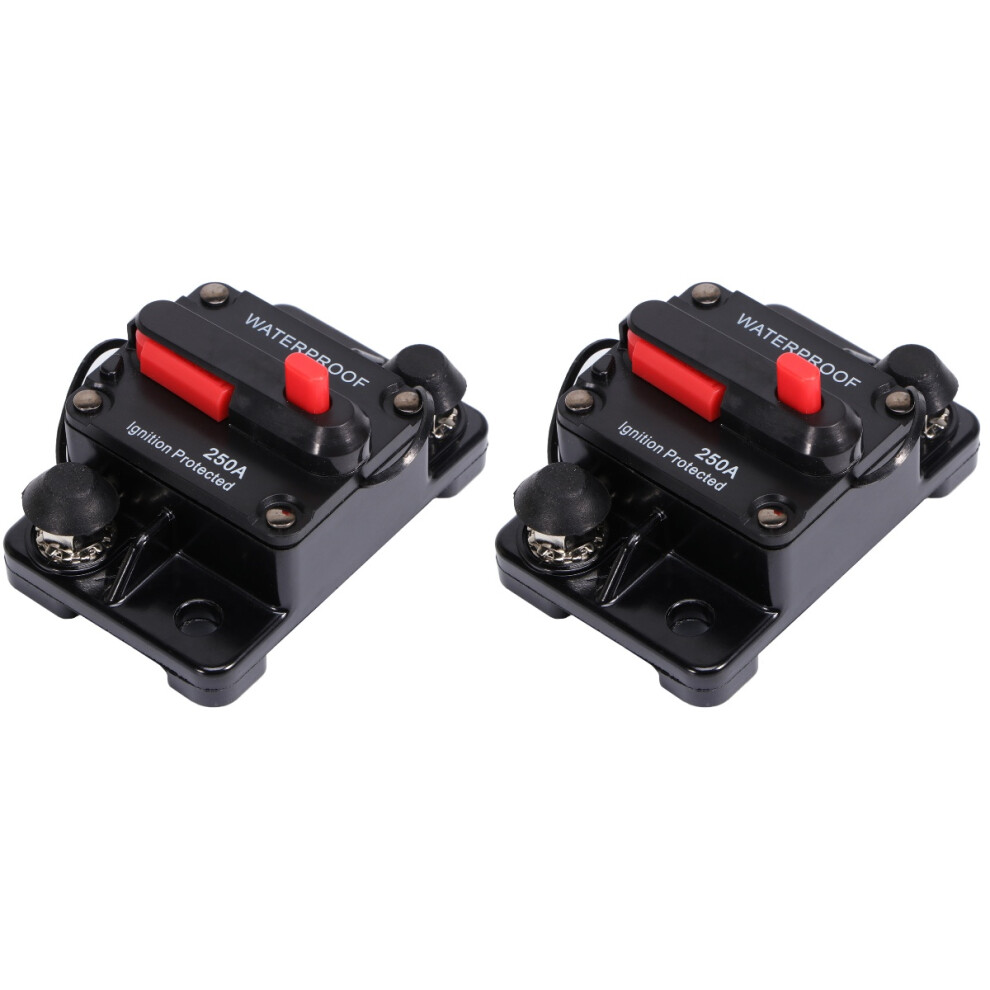 2Pcs Circuit Breaker Audio 250A Protector 3713122730287