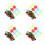1600Pcs Translucent Plastic Chips Markers for Games 3