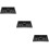 3Pièces Organisateur De Jetons Poker Noir Multi-Usage 9