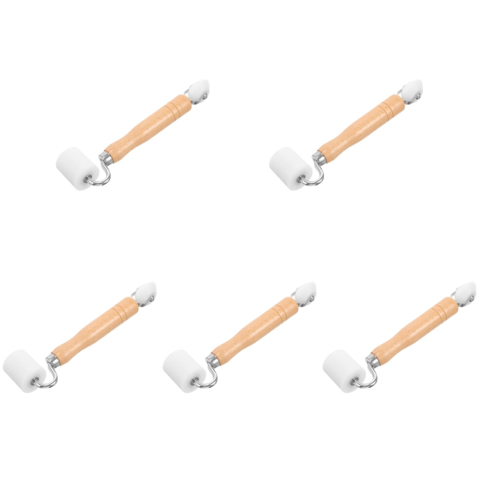 5Pcs Wallpaper Seam Roller With Wood Handle Lightweight Smoothing Tool 3713122795538