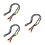 3Pcs Adjustable Black Phone Straps Crossbody Polyester Neck Lanyards 7