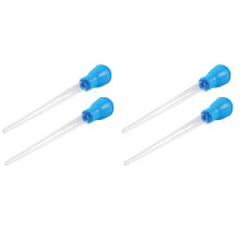 4Pcs Blue Fish Tank Cleaner Aquarium Pipette Durable Cleaning Tool
