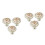 6Pcs Wood Mushroom Knobs Multi Color Cabinet Drawer Pull Handles 4