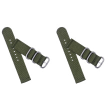 2pcs Watch Bands For Men Man Wrist Nylon Strap