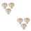 6Pcs Wood Mushroom Knobs Multi Color Cabinet Drawer Pull Handles 6