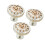 6Pcs Wood Mushroom Knobs Multi Color Cabinet Drawer Pull Handles 8