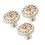 6Pcs Wood Mushroom Knobs Multi Color Cabinet Drawer Pull Handles 9