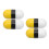 4Pcs Portable Yellow Privacy Information Blocking Roller Stamp Plastic 7