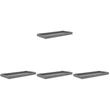4Pcs Multipurpose Silicone Vanity Tray Grey for Jewelry and Toiletries