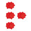 4Pairs Soft Dance Handkerchiefs Octagonal Design for Yangko 4