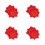4Pairs Soft Dance Handkerchiefs Octagonal Design for Yangko 5