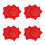 4Pairs Soft Dance Handkerchiefs Octagonal Design for Yangko 6
