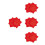4Pairs Soft Dance Handkerchiefs Octagonal Design for Yangko 7