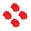 4Pairs Soft Dance Handkerchiefs Octagonal Design for Yangko 9
