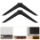 10Pcs Black Plastic TV Mount Stand Base for Home Use Tabletop Display 10