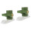 2Pcs Manual Dumpling Dough Press Green Plastic Kitchen Gadget Home Use 5