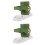 2Pcs Manual Dumpling Dough Press Green Plastic Kitchen Gadget Home Use 6