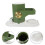 2Pcs Manual Dumpling Dough Press Green Plastic Kitchen Gadget Home Use 10