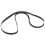 2Pcs Stretch-Resistant Rubber Cassette Recorder Drive Belts Black 3