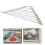 4Pcs Stainless Steel Kitchen Sink Rack Grey Triangular Storage Basket 9